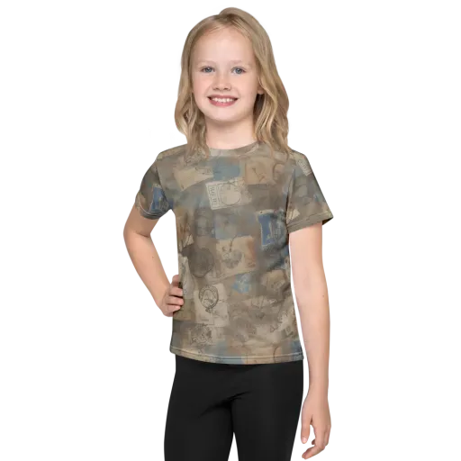 Air Mail Haze on a Kids Crew Neck T-Shirt