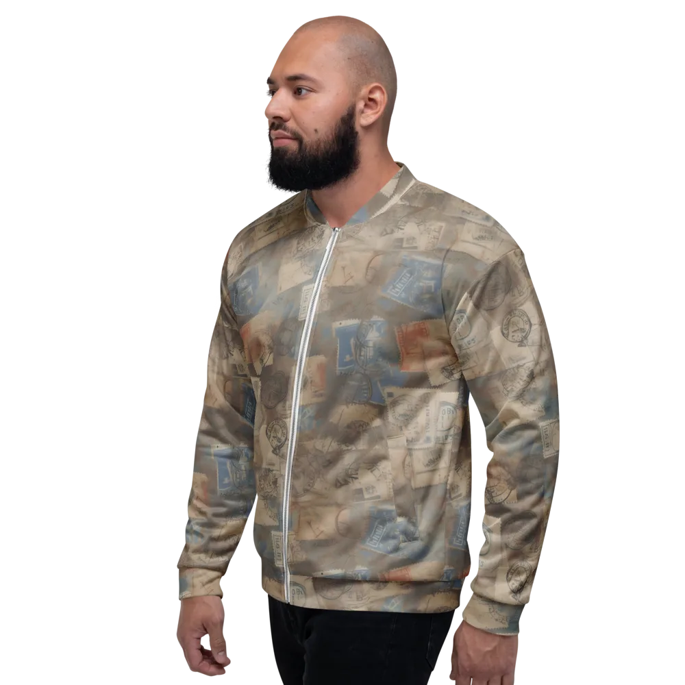 Air Mail Haze on Bomber Jacket — Left