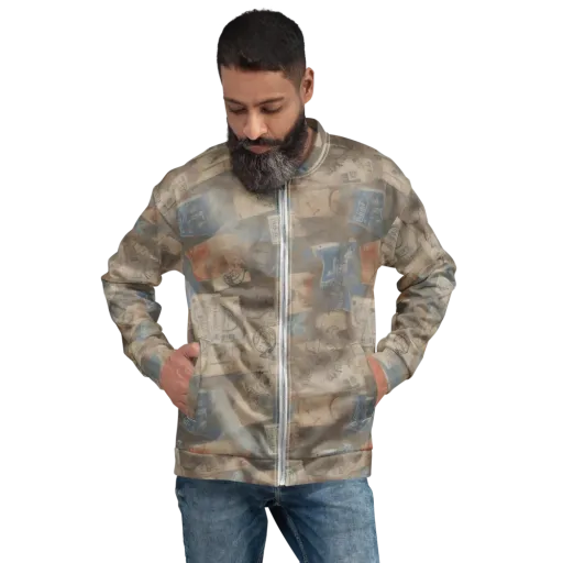 Air Mail Haze on a Bomber Jacket