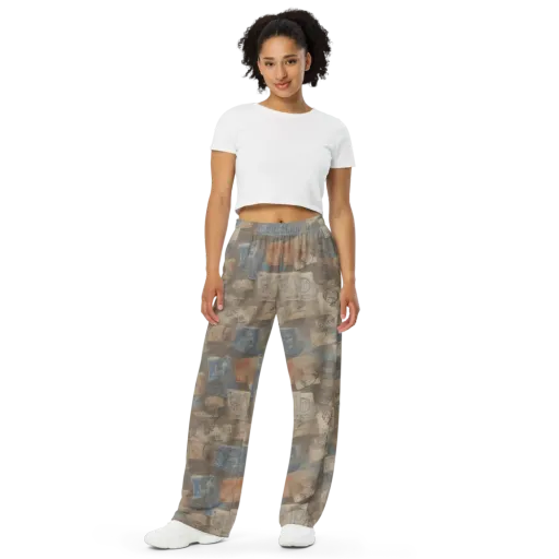 Air Mail Haze on a Wide-Leg Pants