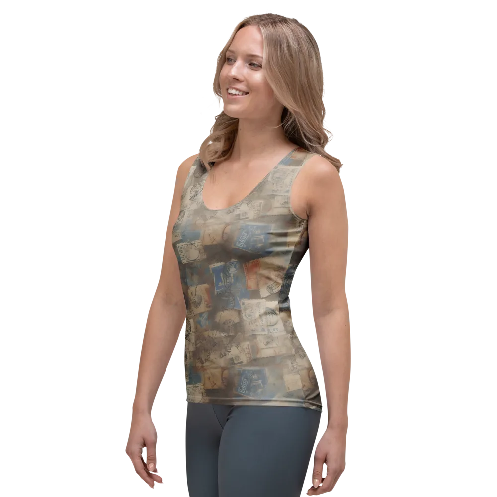 Air Mail Haze on Women's Tank Top — Left Front