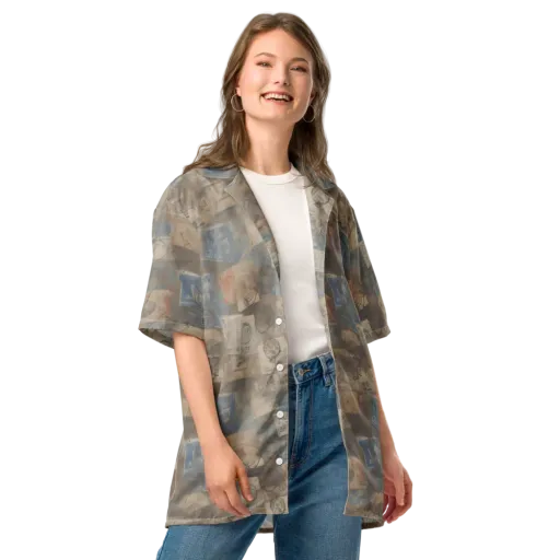 Air Mail Haze on a Button Shirt