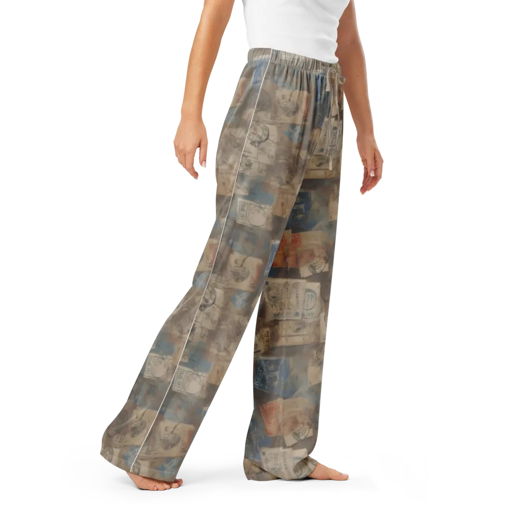 Air Mail Haze on Women's Pajama Pants — Right Front