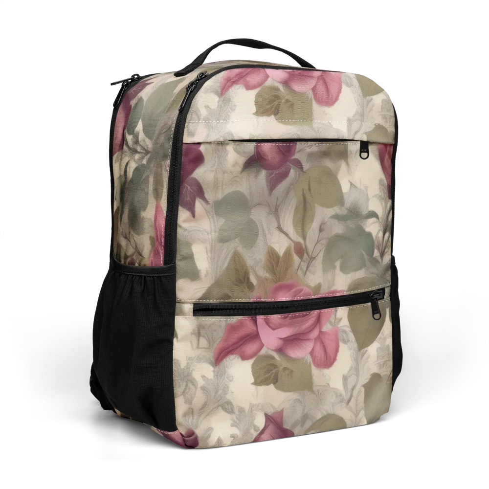 Rosewood Reverie on Utility Backpack — Right Front