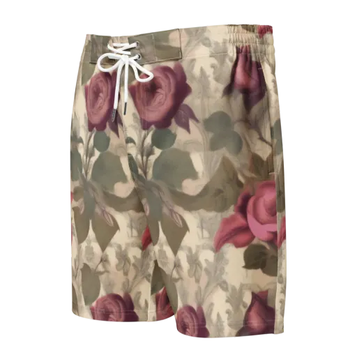 Rosewood Reverie on a Men's Board Shorts