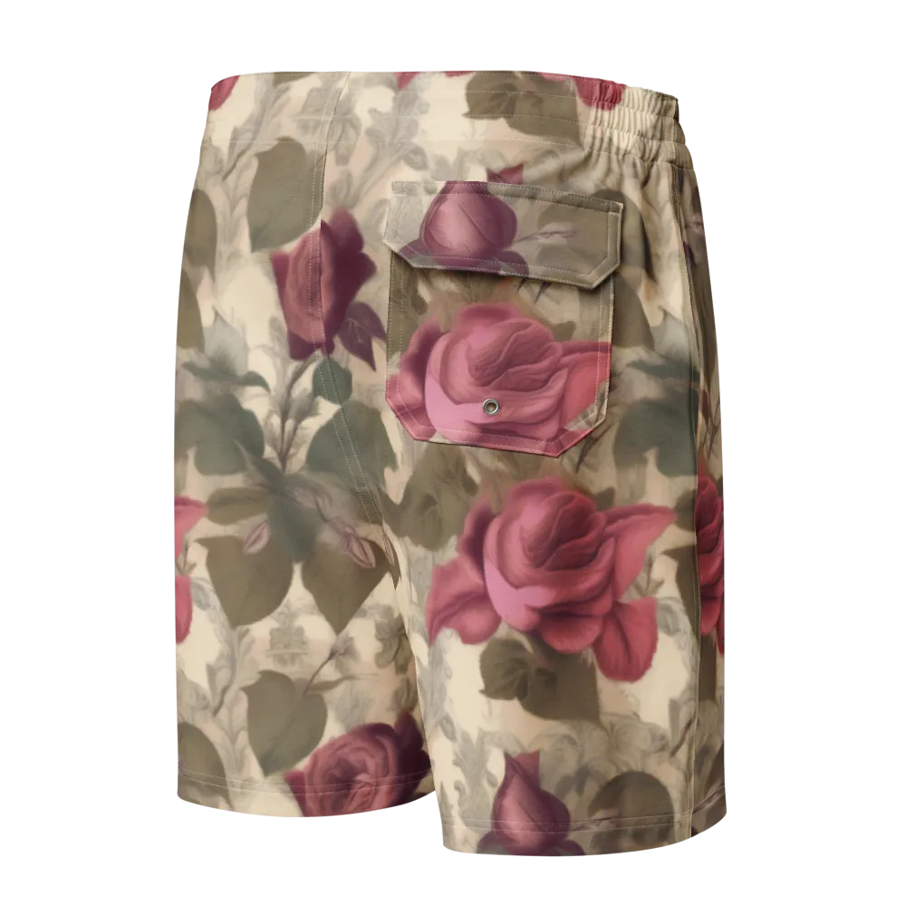 Rosewood Reverie on Men's Board Shorts — Back