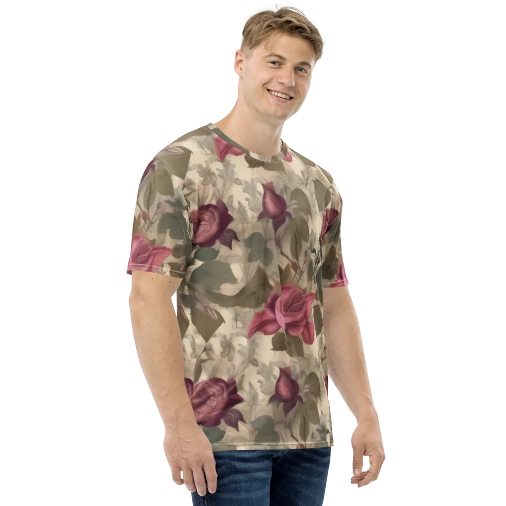 Rosewood Reverie on Men's Crew Neck T-Shirt — Right