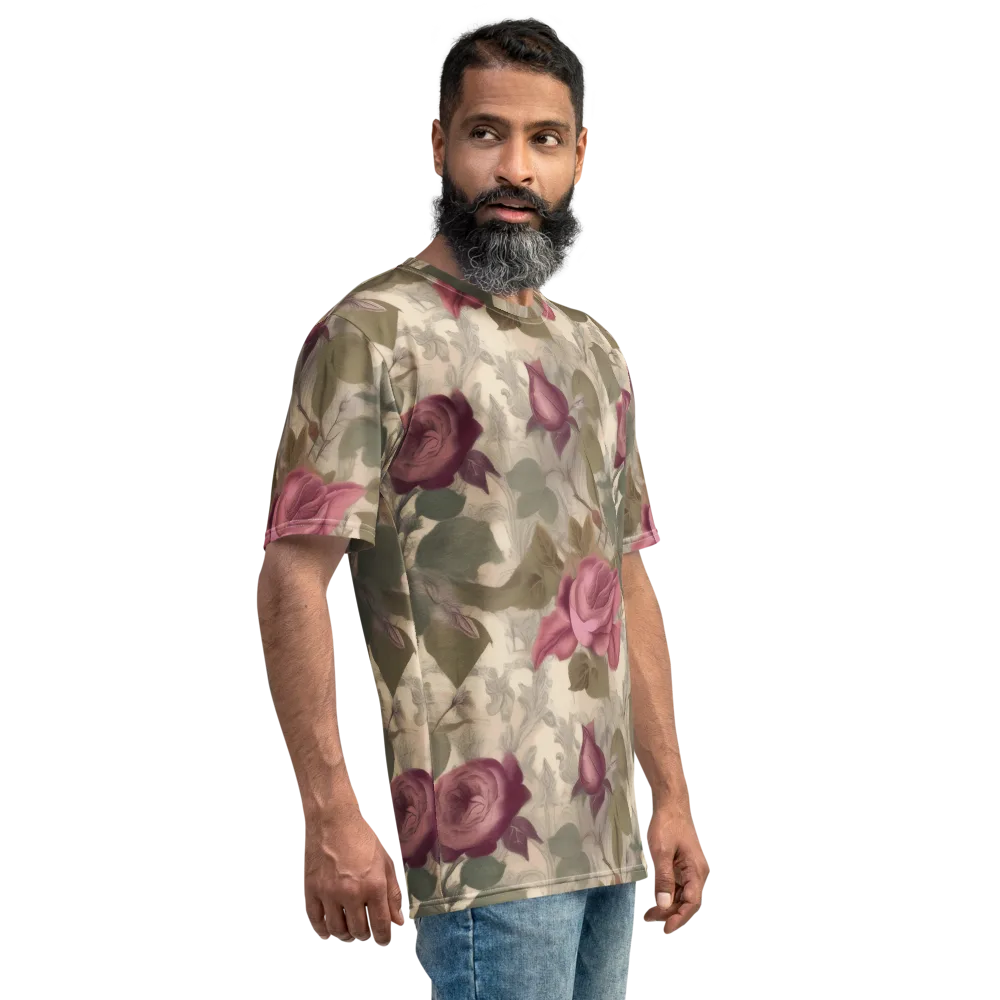 Rosewood Reverie on Men's Crew Neck T-Shirt — Right