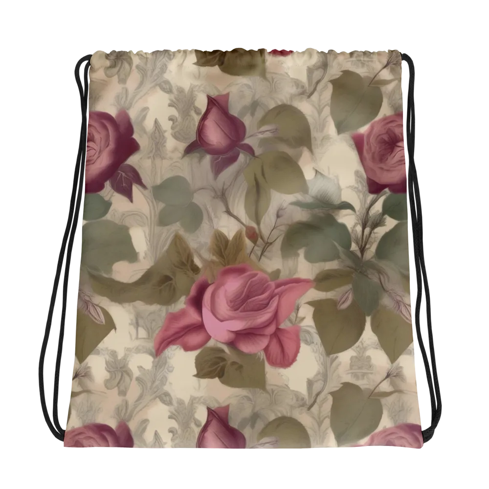 Rosewood Reverie on Drawstring Bag — Photo