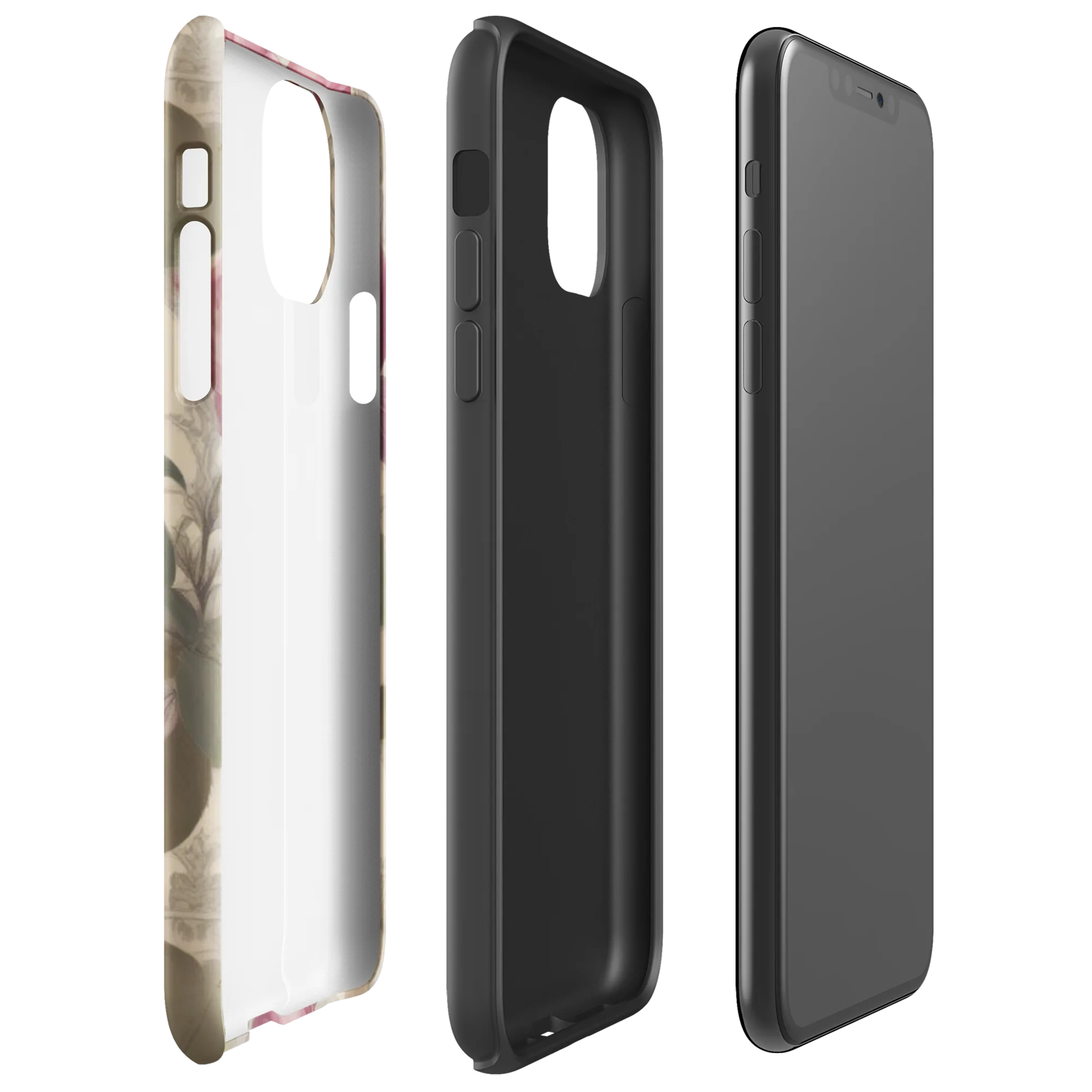 Rosewood Reverie on Tough Case for iPhone® — Right