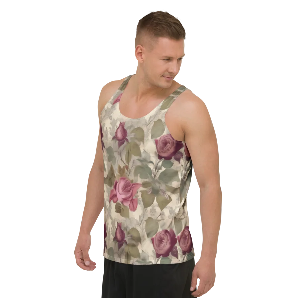 Rosewood Reverie on Men's Tank Top — Left Front