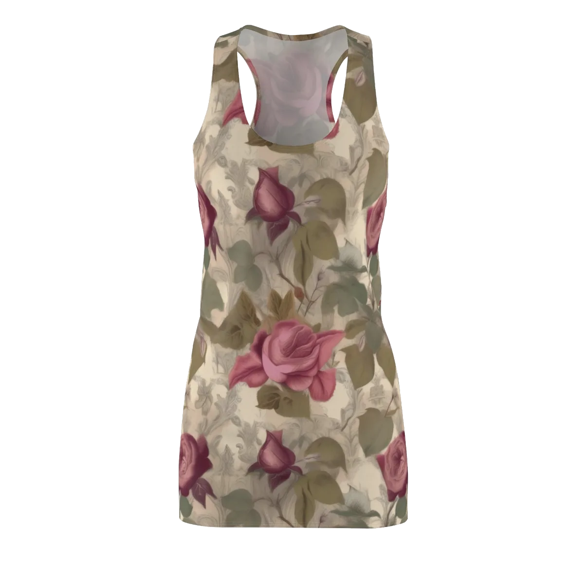 Rosewood Reverie on Racerback Dress — Front