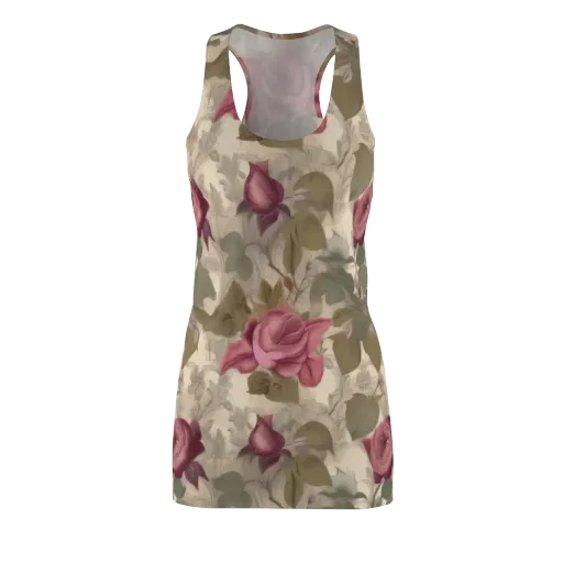 Rosewood Reverie on a Racerback Dress