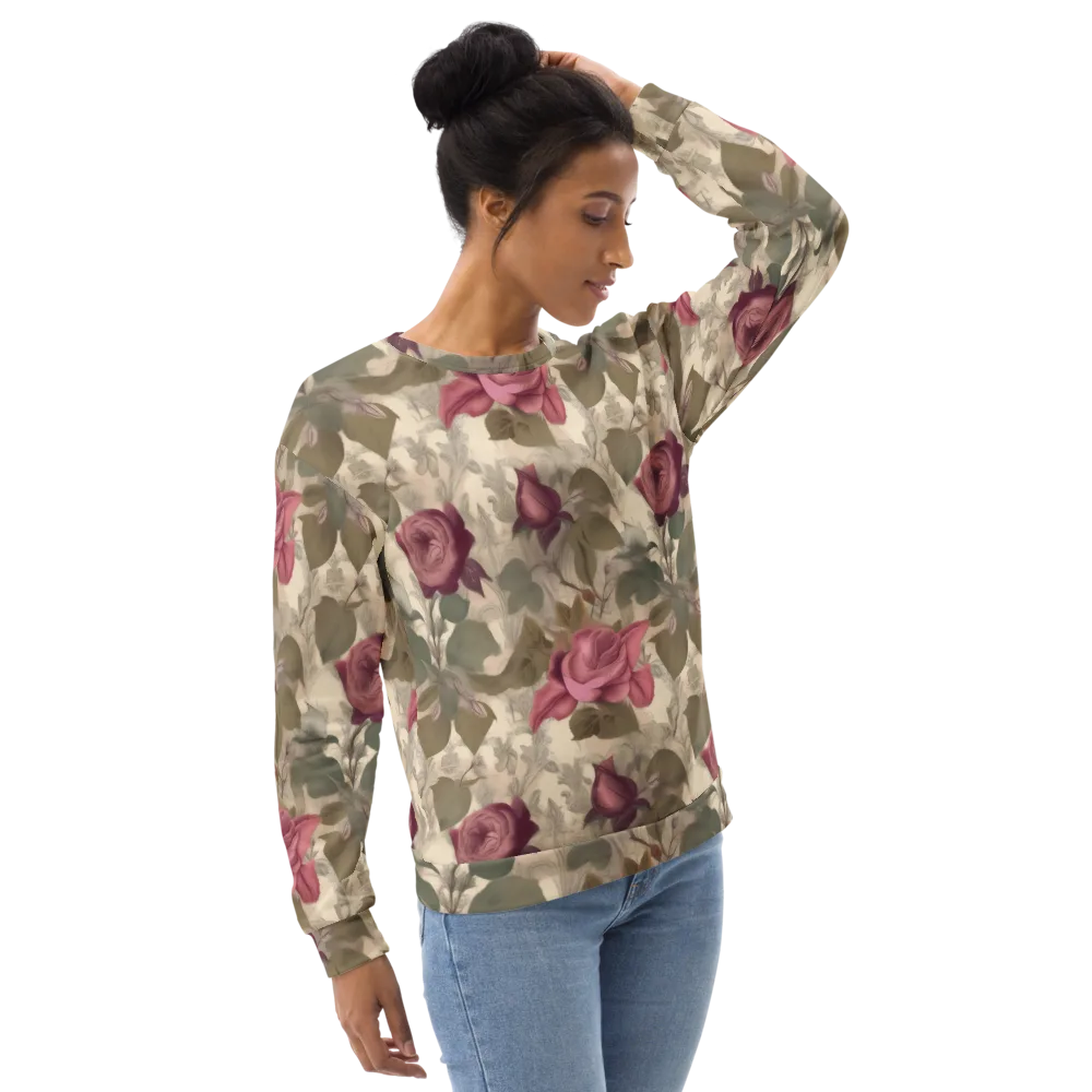 Rosewood Reverie on Sweatshirt — Right Front
