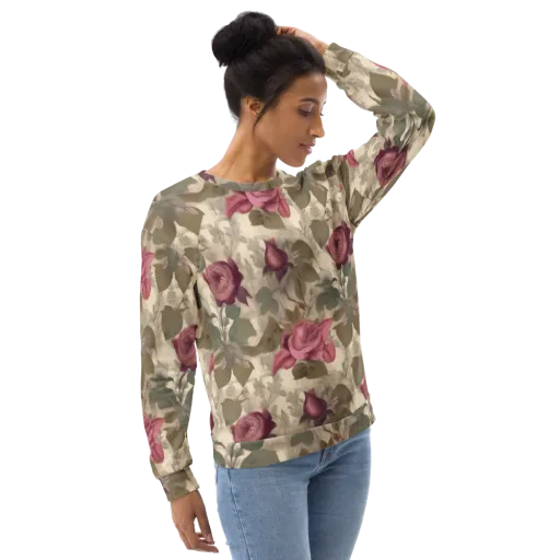 Rosewood Reverie on a Sweatshirt