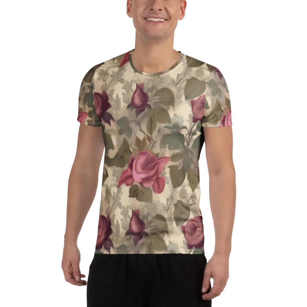 Rosewood Reverie on Men's Athletic T-Shirt — Front