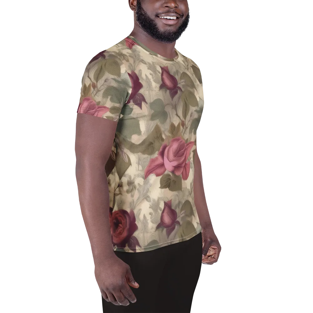 Rosewood Reverie on Men's Athletic T-Shirt — Right