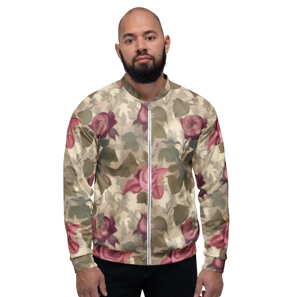 Rosewood Reverie on Bomber Jacket — Front