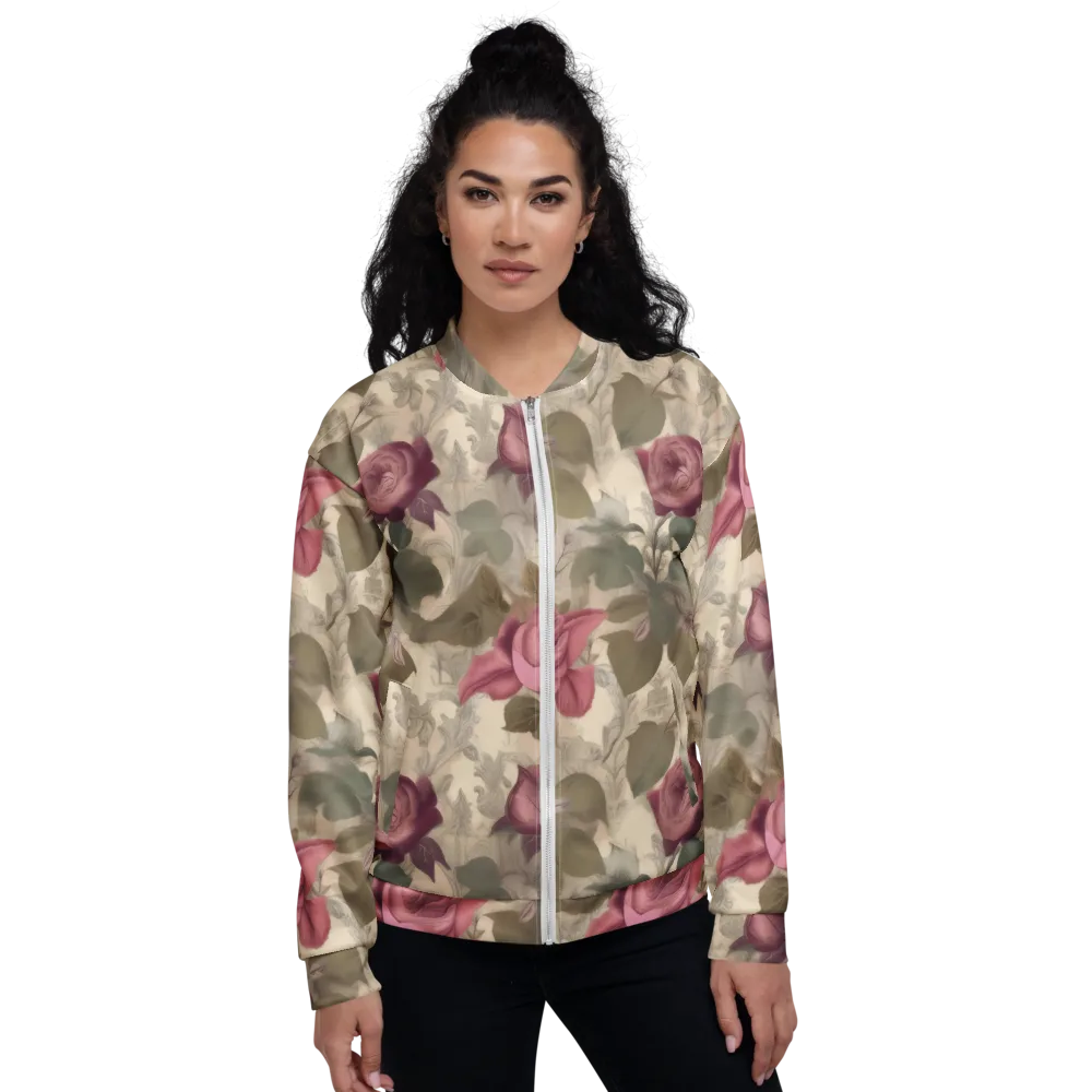 Rosewood Reverie on Bomber Jacket — Front