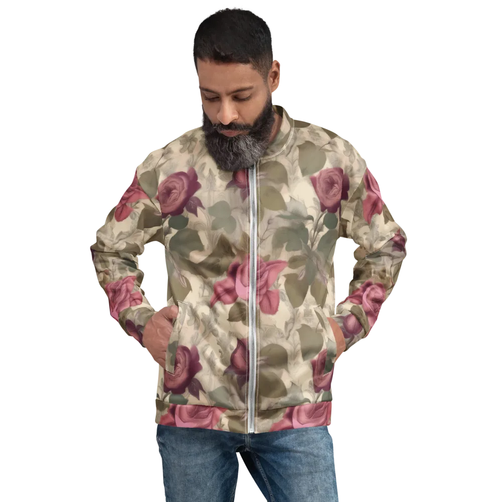 Rosewood Reverie on Bomber Jacket — Front