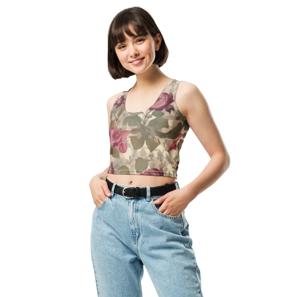 Rosewood Reverie on Crop Top — Front