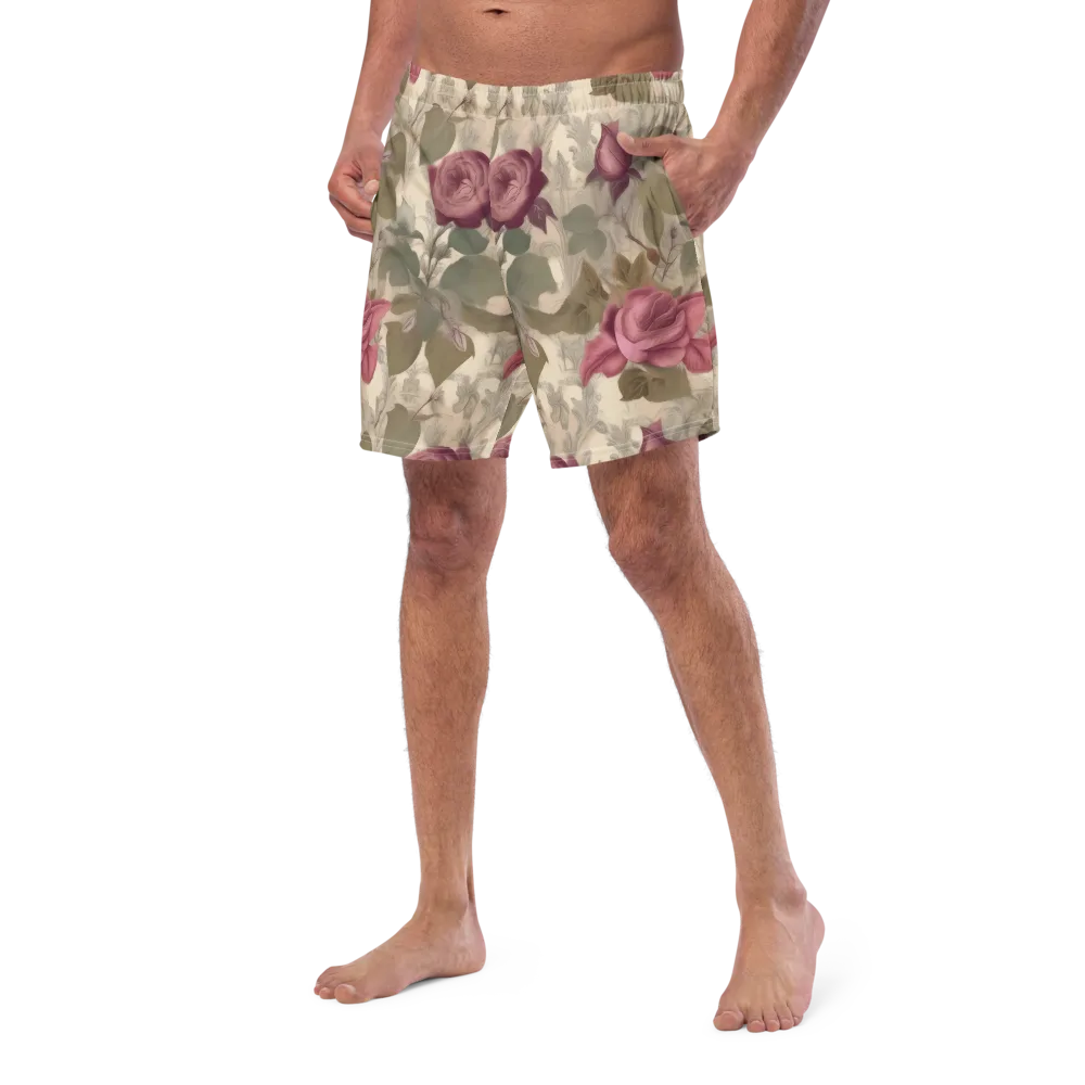Rosewood Reverie on Swim Trunks — Left Front