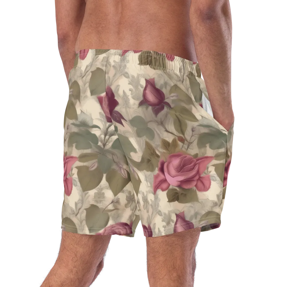 Rosewood Reverie on Swim Trunks — Right Back
