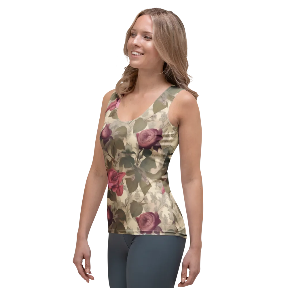 Rosewood Reverie on Women's Tank Top — Left Front