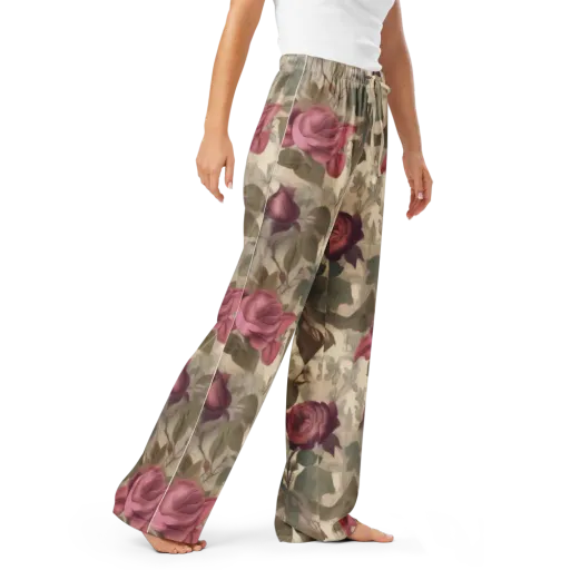 Rosewood Reverie on a Women's Pajama Pants
