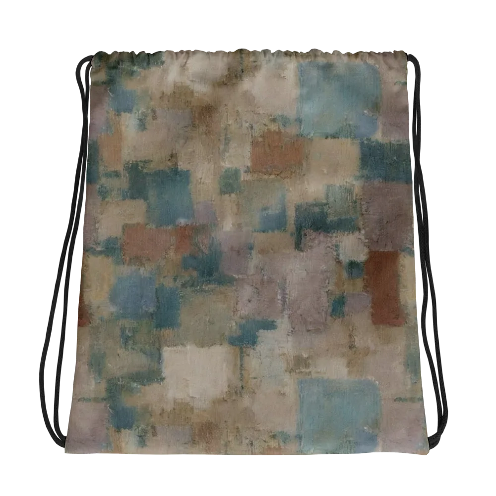 Muted Mosaic on Drawstring Bag — Photo