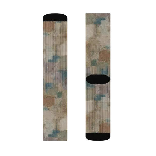 Muted Mosaic on a Socks