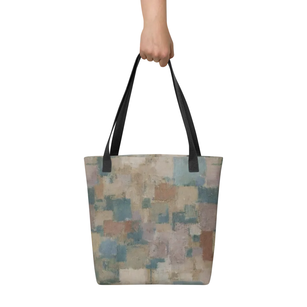 Muted Mosaic on Tote Bag — Front