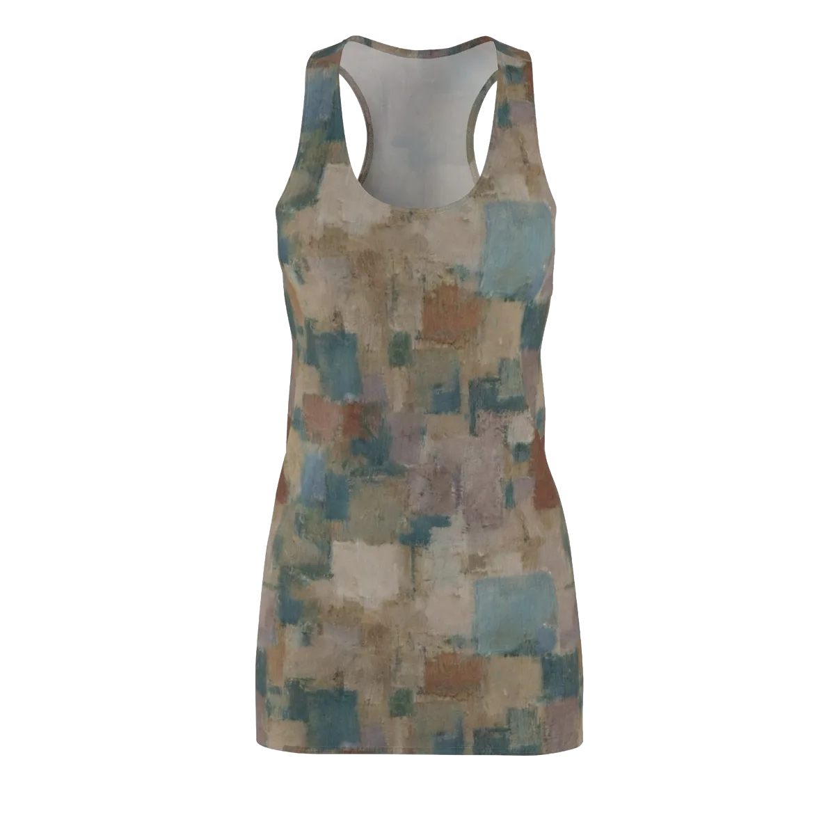 Muted Mosaic on Racerback Dress — Front