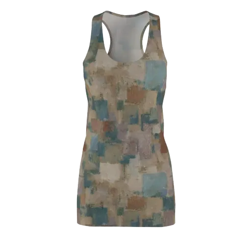 Muted Mosaic on a Racerback Dress