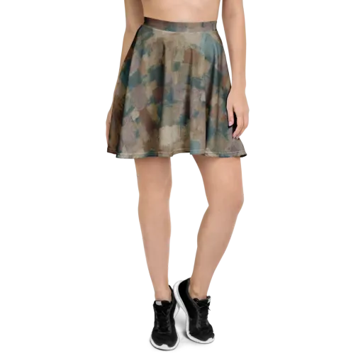 Muted Mosaic on a Skater Skirt