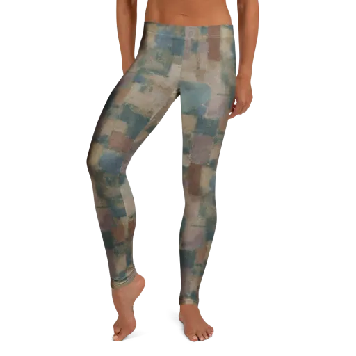 Muted Mosaic on a Leggings