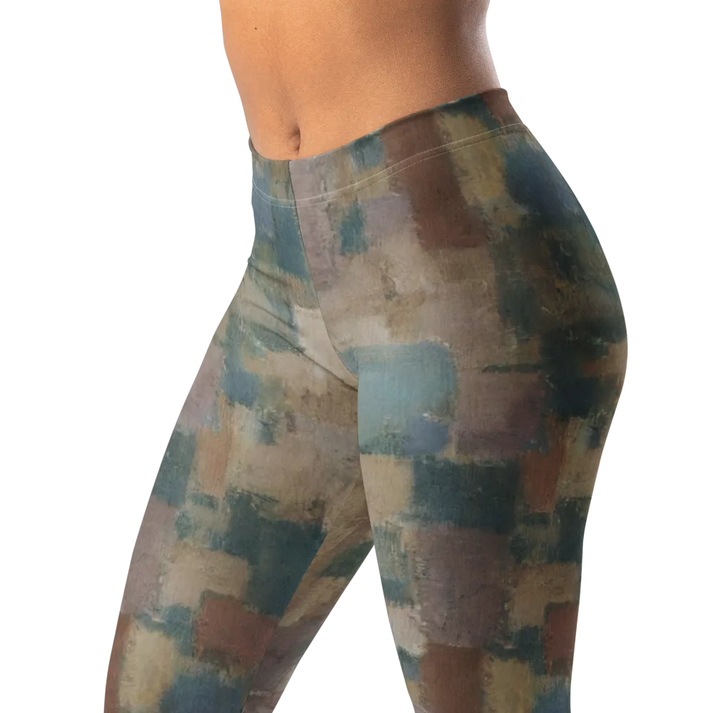 Muted Mosaic on Leggings — Left Front