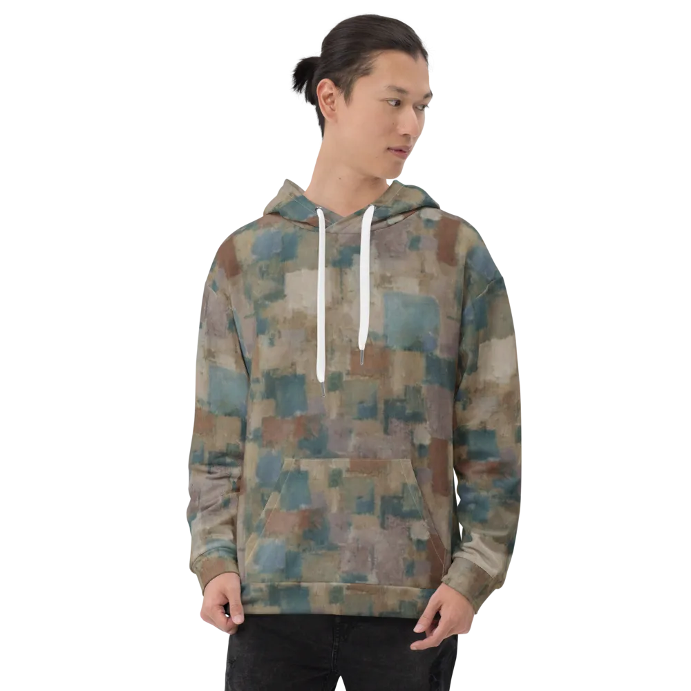 Muted Mosaic on Hoodie — Front