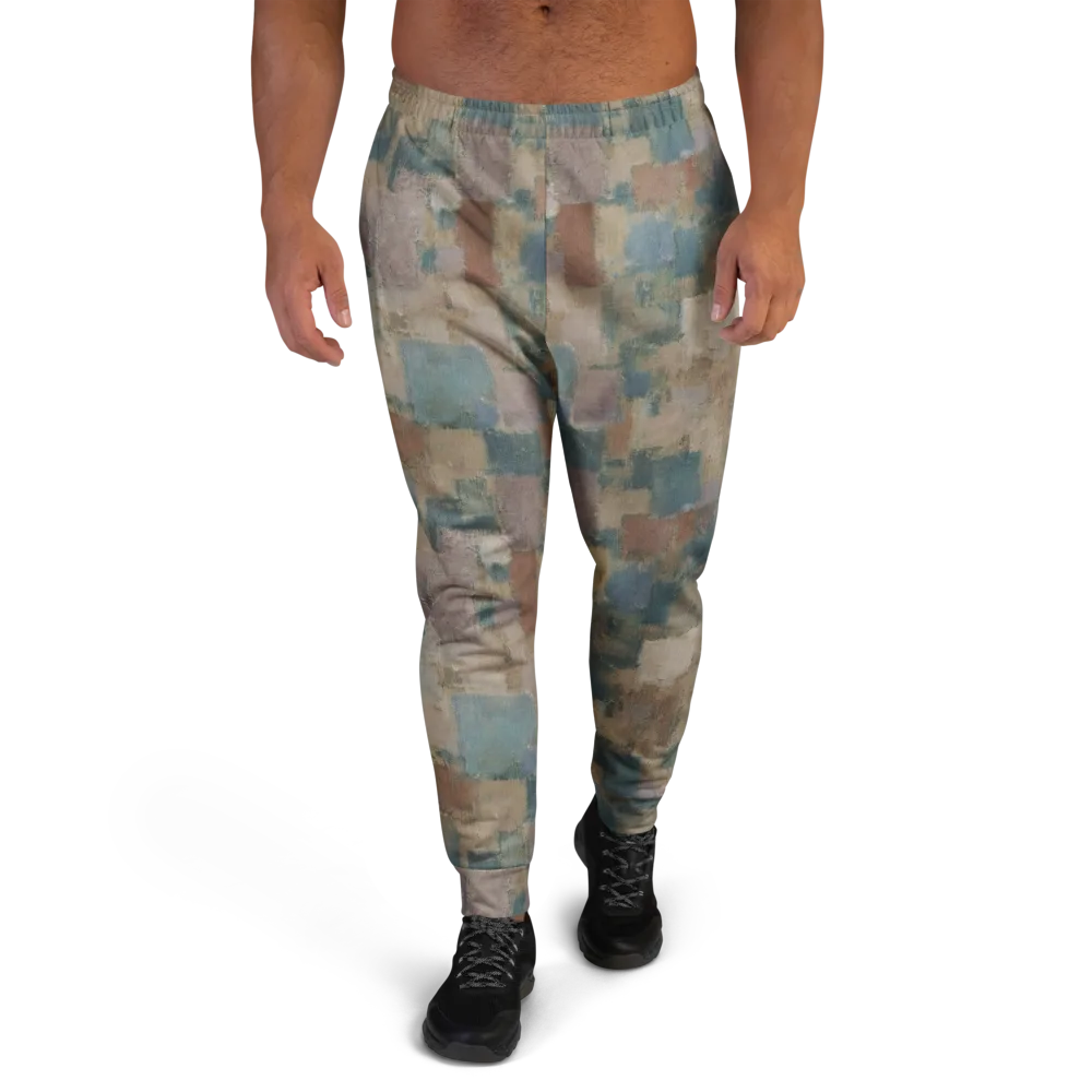Muted Mosaic on Men's Joggers — Front