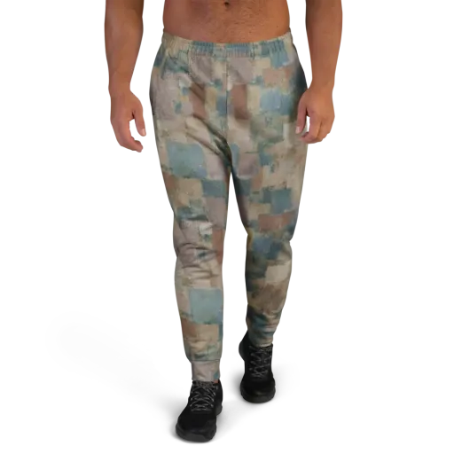 Muted Mosaic on a Men's Joggers