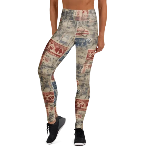 Stampede Blue on a Yoga Leggings