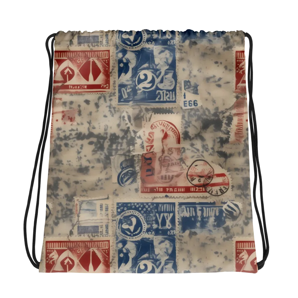 Stampede Blue on Drawstring Bag — Photo