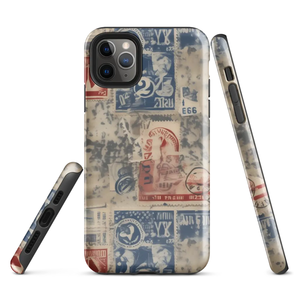 Stampede Blue on Tough Case for iPhone® — Front