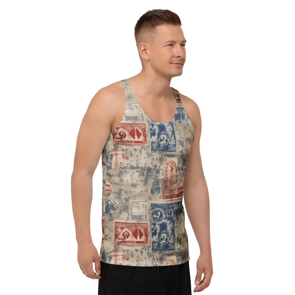 Stampede Blue on Men's Tank Top — Right Front