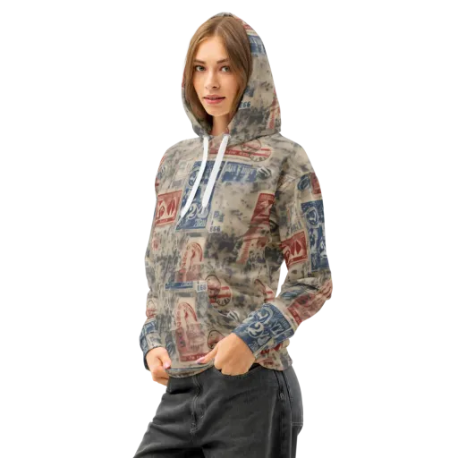 Stampede Blue on a Cotton Hoodie
