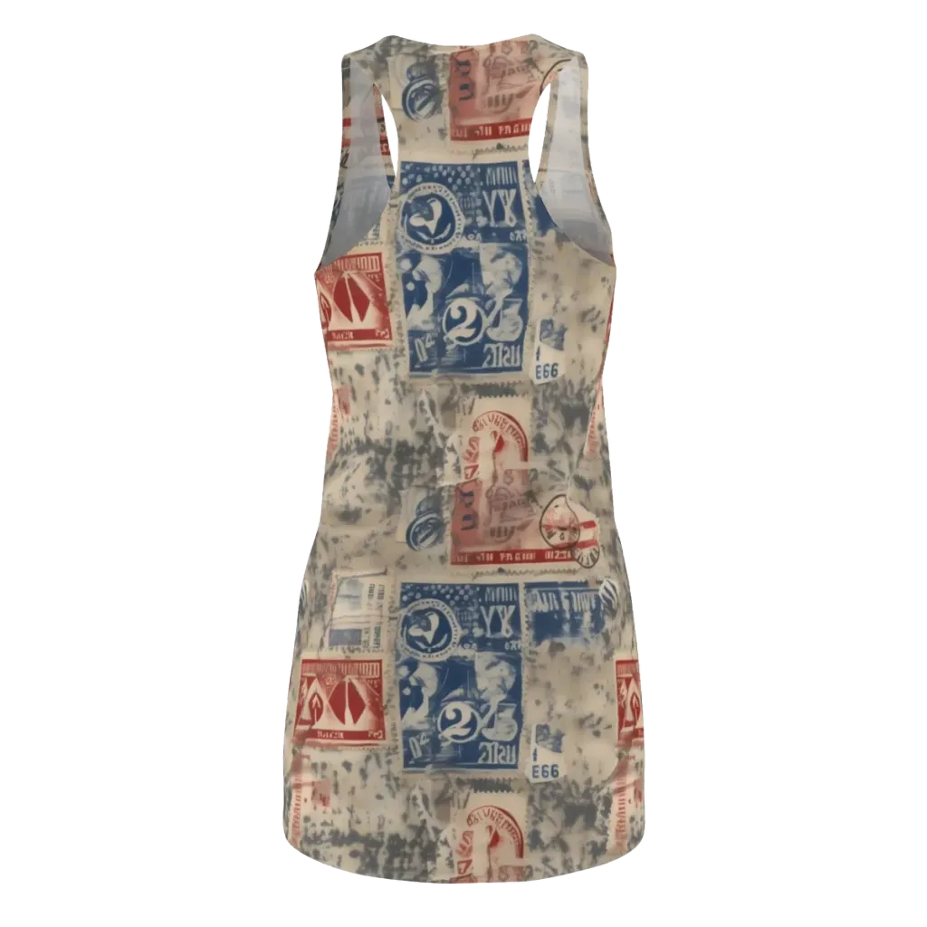 Stampede Blue on Racerback Dress — Back