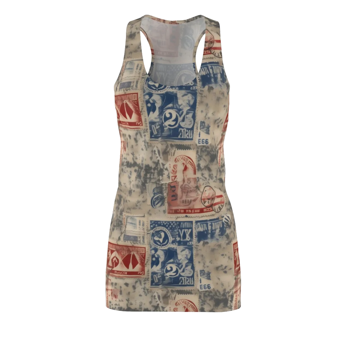 Stampede Blue on Racerback Dress — Front