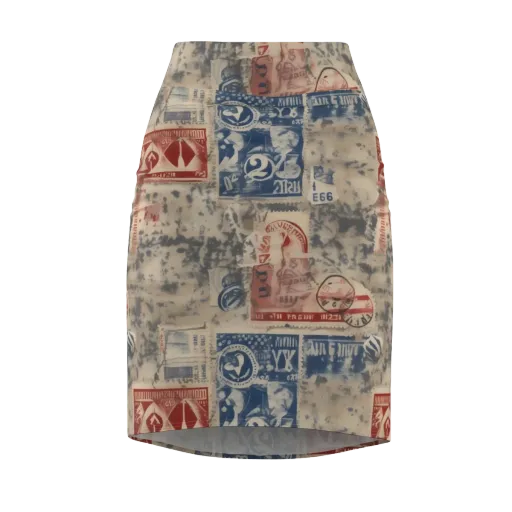 Stampede Blue on a Pencil Skirt
