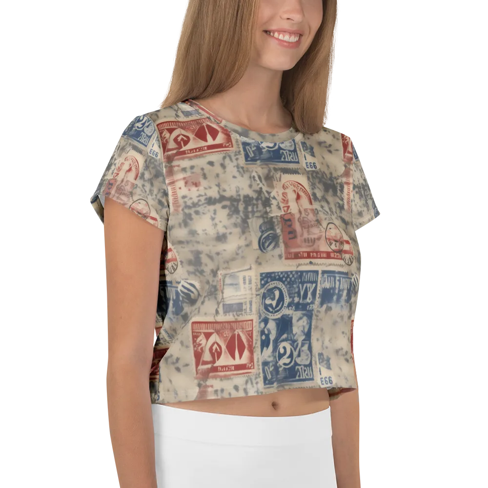 Stampede Blue on Crop Tee — Right