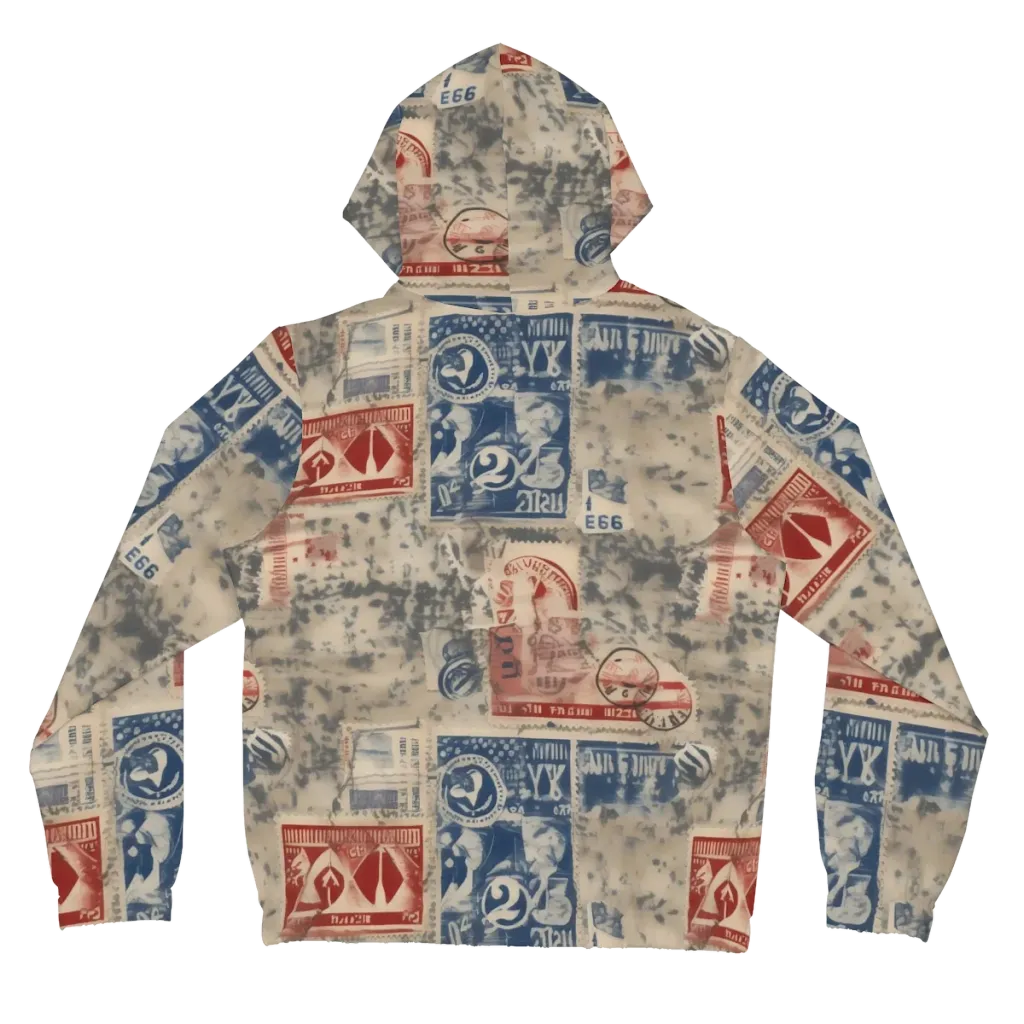 Stampede Blue on Women's Full-Zip Hoodie — Back